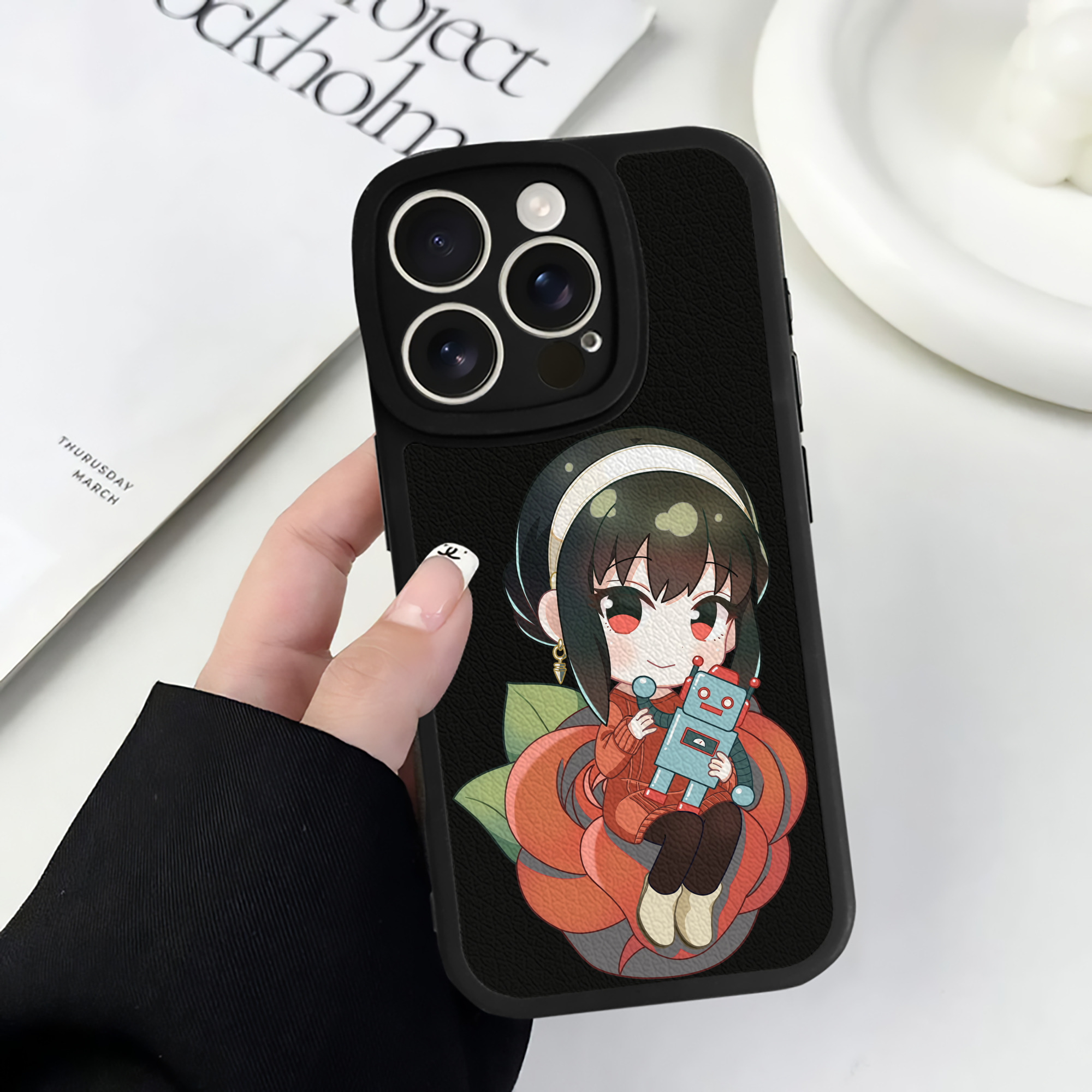 （画像用） SPY×FAMILY间谍家家酒 【iPhone 16シリーズ対応】シリコンスマホケース（レザー調） 材質：シリコン